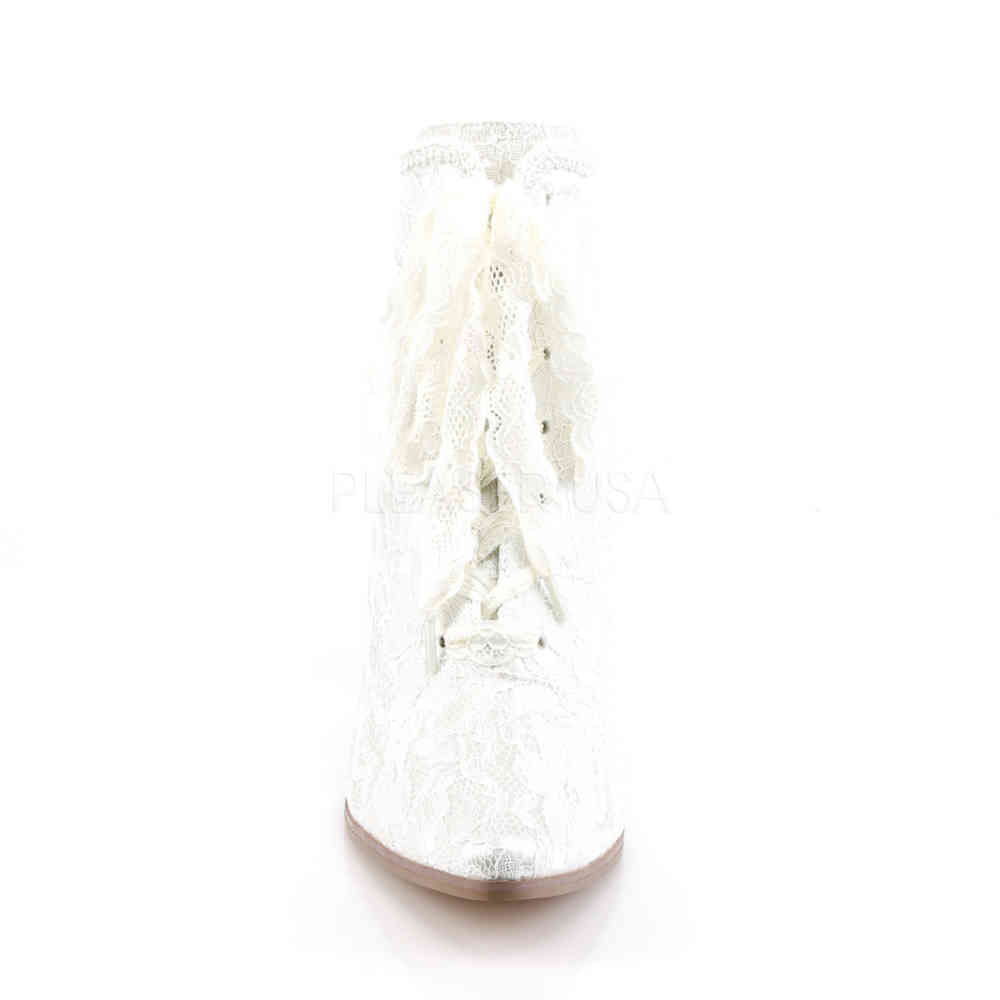 Fabulicious - VICTORIAN-30 Enkellaars - Wit